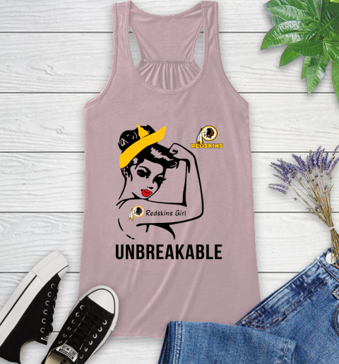 NFL Washington Redskins Girl Unbreakable Football Sports Racerback Tank 5