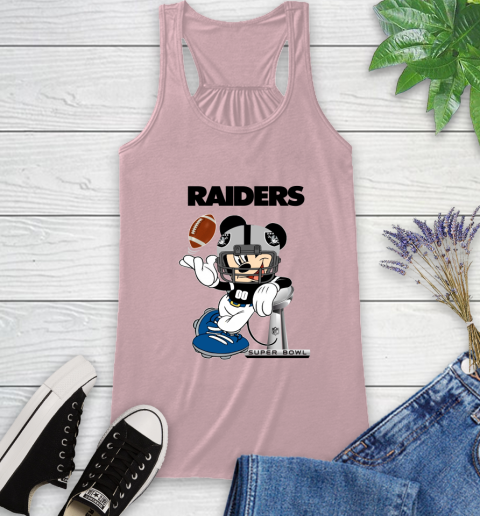 NFL Oakland Raiders Mickey Mouse Disney Super Bowl Football T Shirt Racerback Tank 11