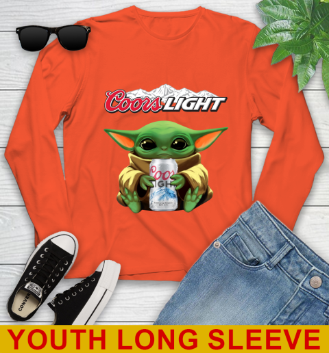Star Wars Baby Yoda Hugs Coors Beer Shirt 125