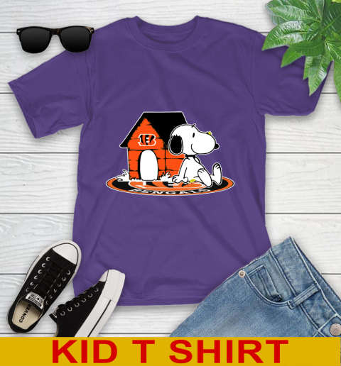 NFL Football Cincinnati Bengals Snoopy The Peanuts Movie Shirt Youth T-Shirt 4