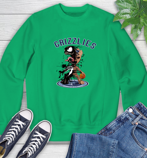 NBA Memphis Grizzlies Basketball Venom Groot Guardians Of The Galaxy Sweatshirt 6