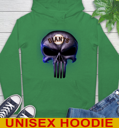 San Francisco Giants MLB Baseball Punisher Skull Sports Hoodie 8