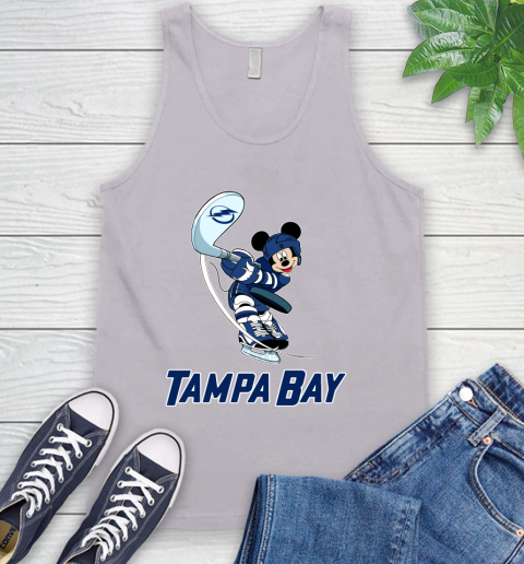 NHL Hockey Tampa Bay Lightning Cheerful Mickey Mouse Shirt Tank Top 4