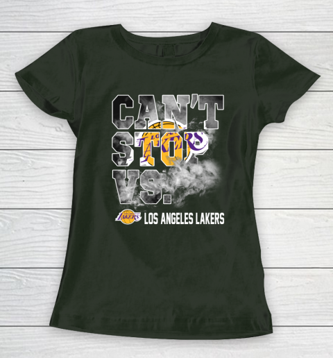 NBA Los Angeles Lakers Basketball Can't Stop Vs Women's T-Shirt 4