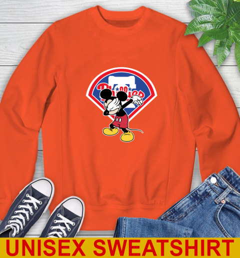 Philadelphia Phillies MLB Baseball Dabbing Mickey Disney Sports Sweatshirt 4