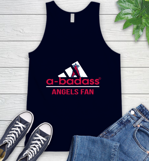 MLB A Badass Los Angeles Angels Fan Adidas Baseball Sports Tank Top 2