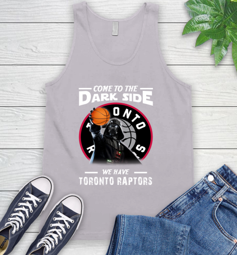 NBA Come To The Dark Side We Have Toronto Raptors Star Wars Darth Vader Basketball Tank Top 3
