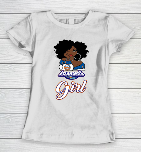New York Islanders Girl NHL Women's T-Shirt 3