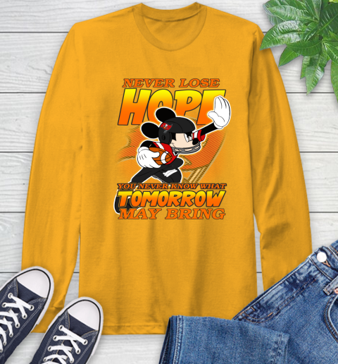 Tampa Bay Buccaneers NFL Football Mickey Disney Never Lose Hope Long Sleeve T-Shirt 2