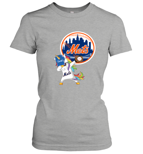 Hip Hop Dabbing Unicorn Flippin Love New York Mets Women's T-Shirt