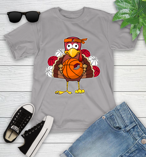 Portland Trail Blazers Turkey thanksgiving day Youth T-Shirt 4
