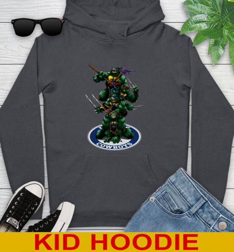 NFL Football Dallas Cowboys Teenage Mutant Ninja Turtles Shirt Youth Hoodie 9
