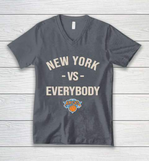 New York Knicks Vs Everybody V-Neck T-Shirt 4