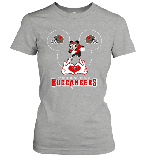 lrql i love the buccaneers mickey mouse tampa bay buccaneers s ladies t shirt 20 front ash
