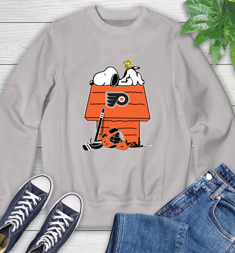 Philadelphia Flyers NHL Hockey Snoopy Woodstock The Peanuts Movie Sweatshirt 12
