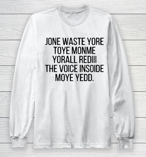Blink 182 I Miss You Funny Jone Waste Yore Long Sleeve T-Shirt