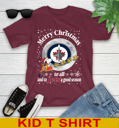 Winnipeg Jets Merry Christmas To All And To Jets A Good Season NHL Hockey Sports Youth T-Shirt 5