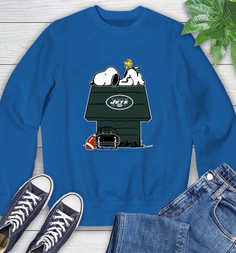 New York Jets NFL Football Snoopy Woodstock The Peanuts Movie Sweatshirt 8