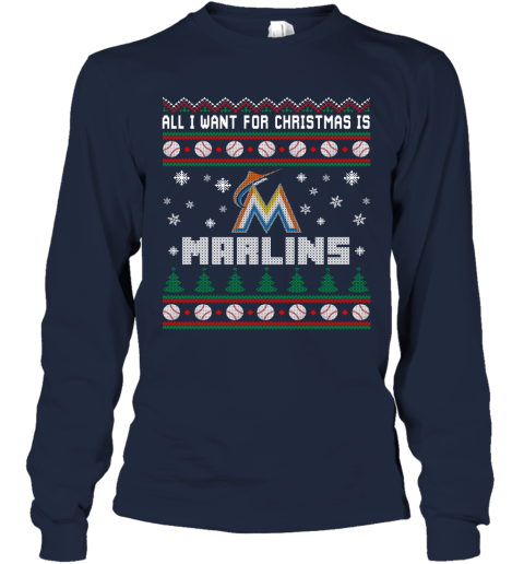 Miami Marlins Even Santa Claus Cheers For Christmas MLB Women's T-Shirt