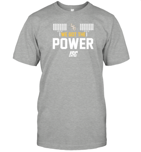 ndpl lsu tigers baseball we got the power premium classic t shirt 2 front ash