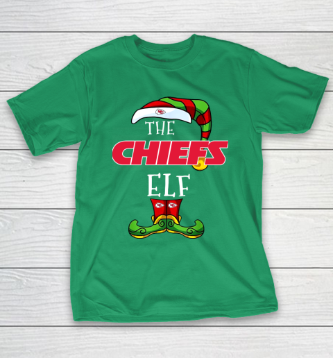 Kansas City Chiefs Christmas ELF Funny NFL T-Shirt 5
