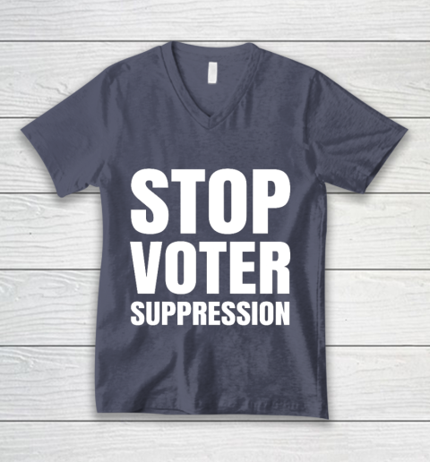 Black Voters Matter Protect The Vote Stop Voter Suppression V-Neck T-Shirt 7