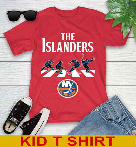 NHL Hockey New York Islanders The Beatles Rock Band Shirt Youth T-Shirt 11