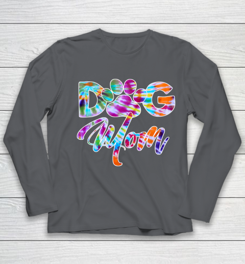 Dog Mom Shirt Tie Dye Dog Mom Apparel for Women Dog Lover Gifts Paw Youth Long Sleeve 6