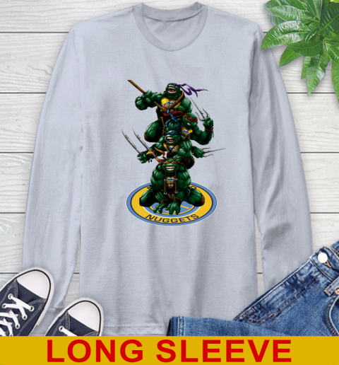 NBA Basketball Denver Nuggets Teenage Mutant Ninja Turtles Shirt Long Sleeve T-Shirt 6