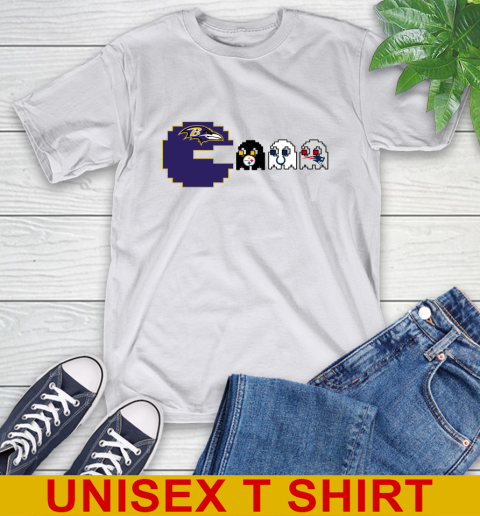 Baltimore Ravens NFL Football Pac Man Champion T-Shirt 12