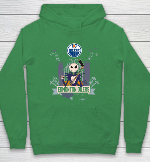 NHL Edmonton Oilers Hockey Jack Skellington Halloween Hoodie 5