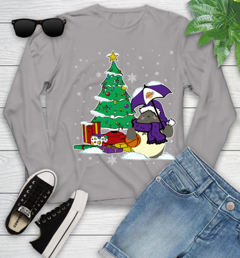 Los Angeles Lakers NBA Basketball Cute Tonari No Totoro Christmas Sports (1) Youth Long Sleeve 5