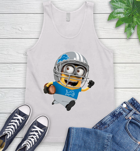NFL Detroit Lions Minions Disney Football Sports Tank Top