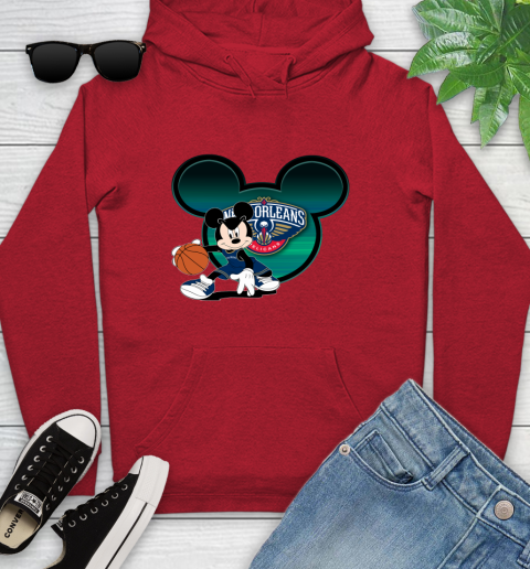 NBA New Orleans Pelicans Mickey Mouse Disney Basketball Youth Hoodie 11