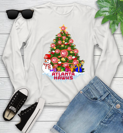 Atlanta Hawks Merry Christmas NBA Basketball Sports Youth Long Sleeve 12