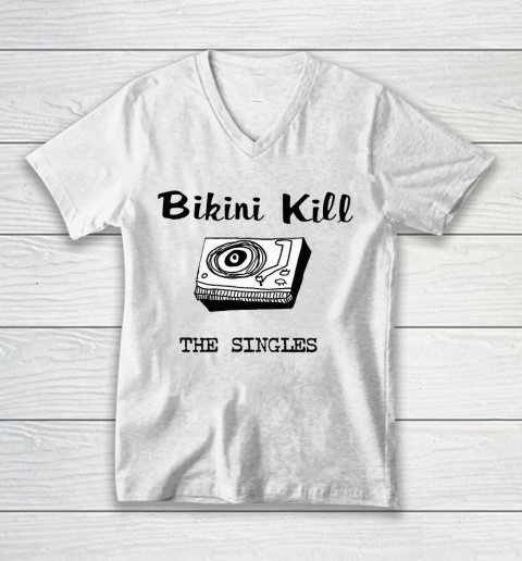 Bikini Kill The Singles V-Neck T-Shirt