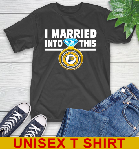 Indiana Pacers NBA Basketball I Married Into This My Team Sports T-Shirt