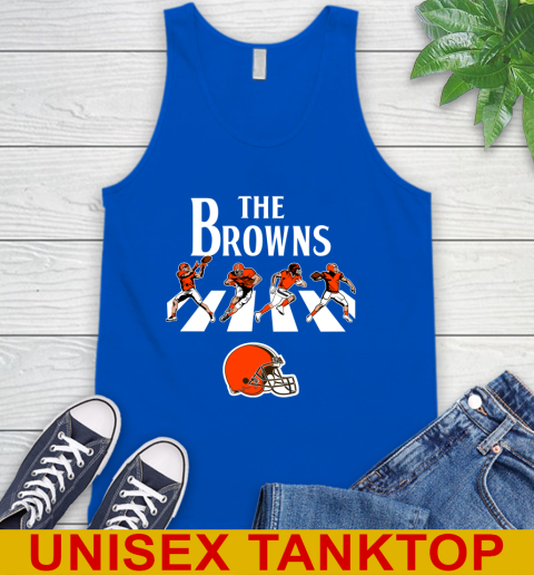 NFL Football Cleveland Browns The Beatles Rock Band Shirt Tank Top 4