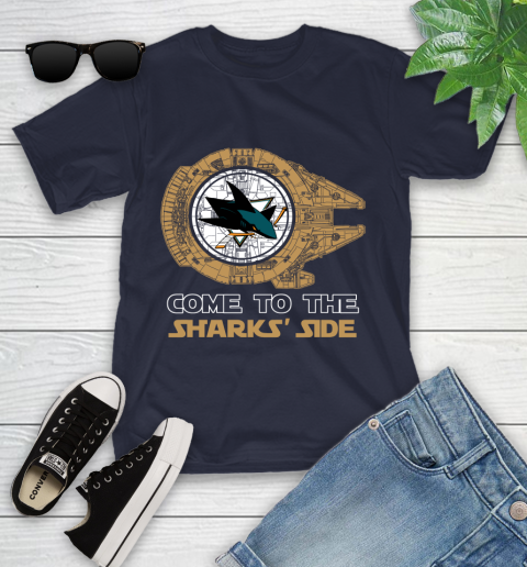 NHL Come To The San Jose Sharks Wars Hockey Sports Youth T-Shirt 2