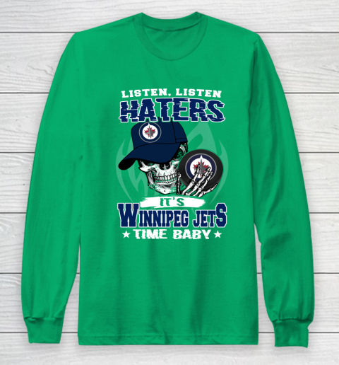 Listen Haters It is JETS Time Baby NHL Long Sleeve T-Shirt 4