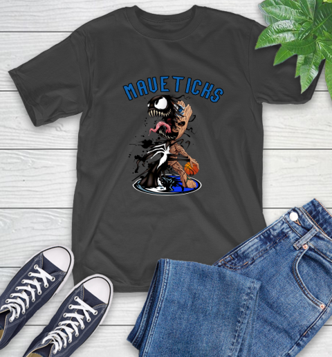 NBA Dallas Mavericks Basketball Venom Groot Guardians Of The Galaxy T-Shirt 2