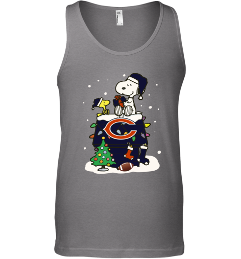 A Happy Christmas With Chicago Bears Snoopy Tank Top