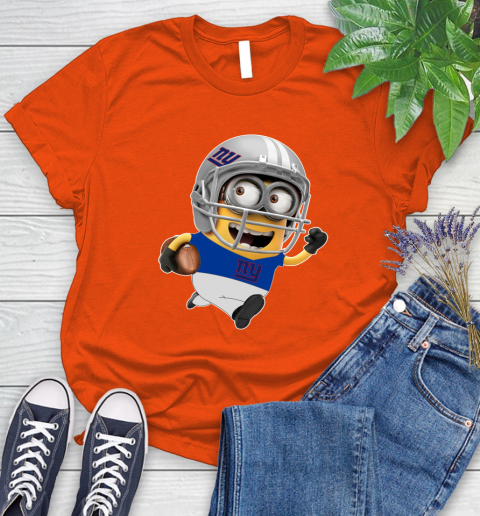 NFL New York Giants Minions Disney Football Sports Women's T-Shirt 4