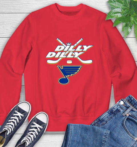 NHL St.Louis Blues Dilly Dilly Hockey Sports Sweatshirt 10