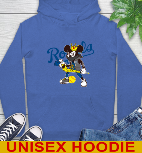 Kansas City Royals MLB Baseball Mickey Peace Sign Sports Hoodie 9