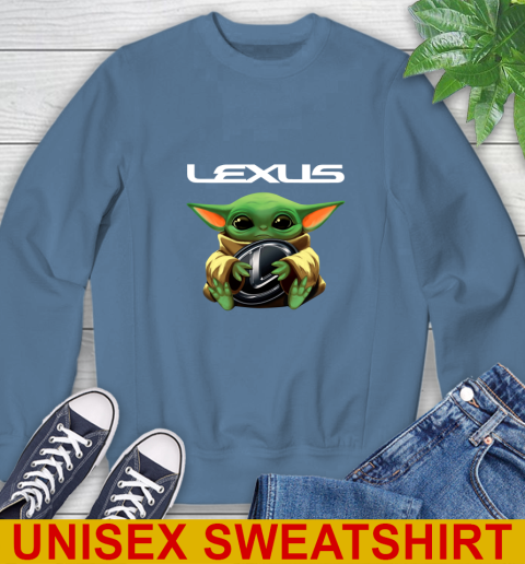 Star Wars Baby Yoda Hugs Lexus Car Shirt 34