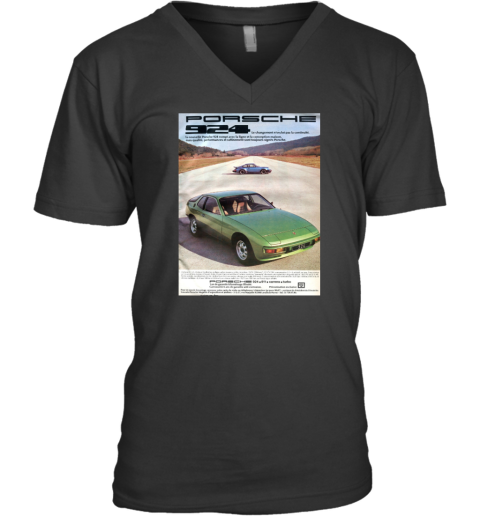 The Vintage Retro 924 Racing V-Neck T-Shirt
