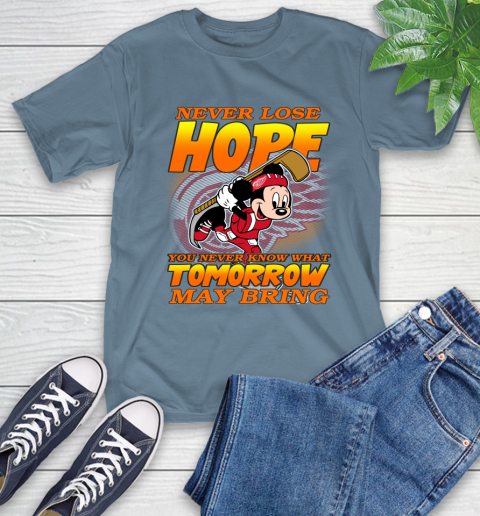 Detroit Red Wings NHL Hockey ootball Mickey Disney Never Lose Hope T-Shirt 8