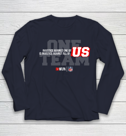 NFL End Racism Print In Front And Back Youth Long Sleeve 2