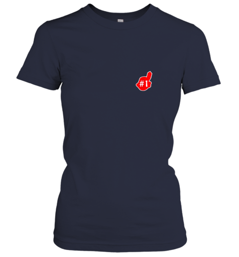 kupk 1 cleveland hometown indian tribe vintage baseball fans ladies t shirt 20 front navy